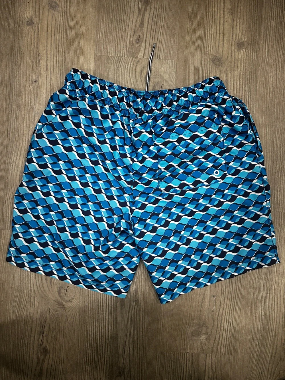 Speedo Blue Patterned Mens Swim Shorts